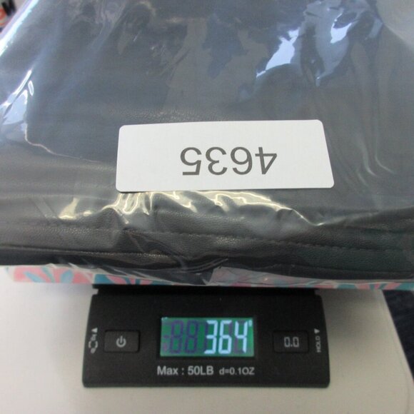 J Crew Women Faux Leather Pencil Skirt 18 Black Midi Front Slit Party Luxury 364 - Picture 14 of 14